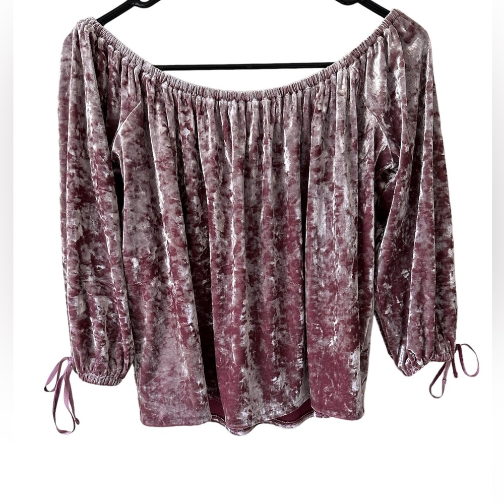 Women’s American Eagle Off The Shoulder Velvet Top Size S